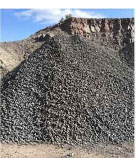 Basalt railway ballast application