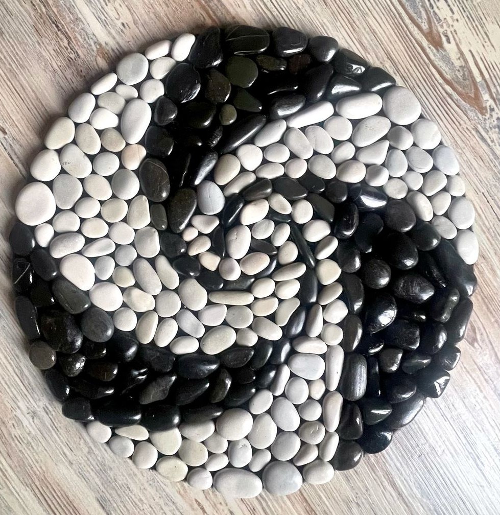 Decorative stones in landscaping application